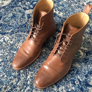 Cole Haan Leather Lace Up Boot